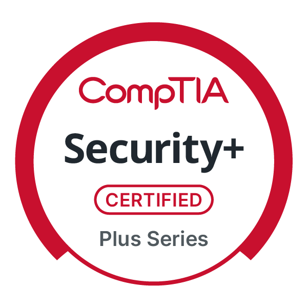 Security+ certification badge
